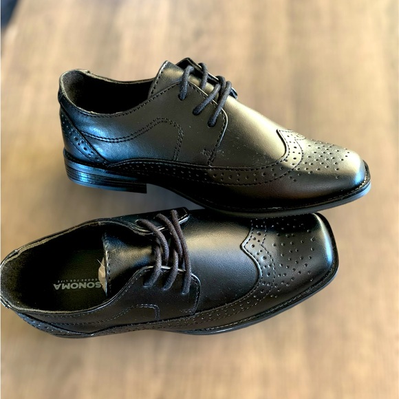 Boys Black Dress Shoes NWOT - Picture 8 of 8